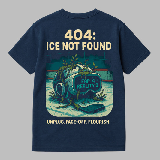 404 Ice Not Found Hockey T-Shirt | Fresh as Puck