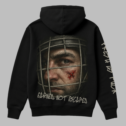 Earned Not Escaped Hockey Hoodie | Fresh as Puck