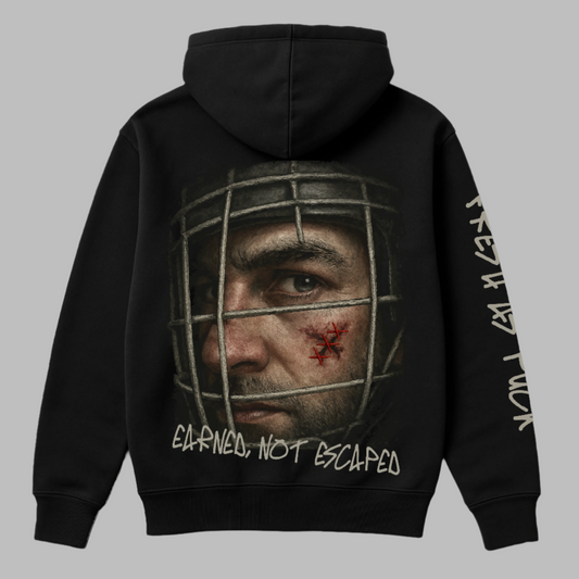 Earned Not Escaped Hockey Hoodie | Fresh as Puck